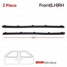 Fits BMW E30 Series 3 Sedan 1982 -1993 Front Lh+Rh Outer Weatherstrip Door Belt