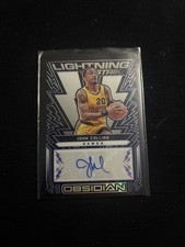 John Collins 2021-22 Obsidian Basketball LIGHTNING STRIKE Auto #ed/49 Hawks SP