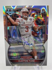 2022 Bowman University Chrome Prospect Autos Clayton Tune #98 Lava Refractor/199