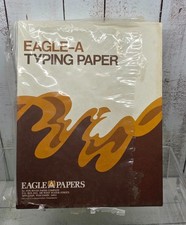 Vintage Eagle-A Typing Paper Typewriter Sheet Supply 8.5x11 New Old Stock