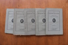 1909-1910 THE ECONOMIC BULLETIN QUARTERLY - LOT OF 5 - O 3916