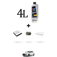Hoffcar Wartungskit 3 Filter Und 4L ÖL FüR Honda Insight 1.3 65KW Ab 2009