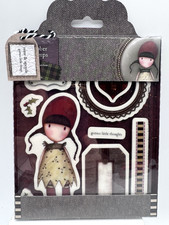 Santoro Gorjuss Holly 9pc Rubber Stamp Set Tweed Little Thoughts Docrafts NEW