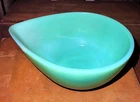 Vintage Fire King Jadeite Mixing Bowl Swedish Modern Teardrop Small Size 6.5”