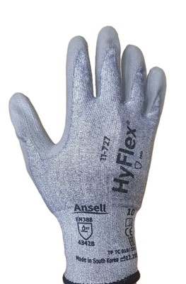 12 Paar Ansell HyFlex 11-727 Schnittschutzhandschuhe Gr.10 Arbeitshandsch PSA II