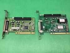 x2 Adaptec SCSI Controller PCI Card AHA-2940AU AHA-2910B - UNTESTED - LOT OF 2