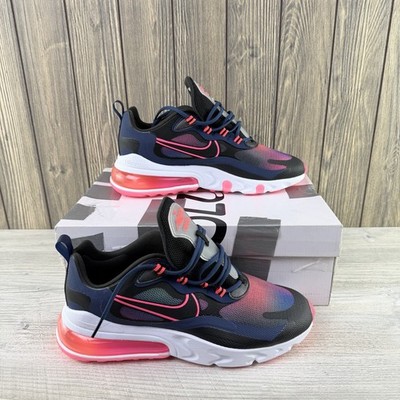 Nike Air Max 270 React CK6929-400 Women s Size 9.5 Black Pink Blue w/ Box