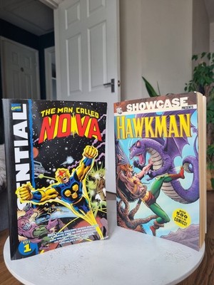 Marvel Essential Nova Vol 1 DC Showcase Presents Hawkman Vol 2 Comic TPB Lot