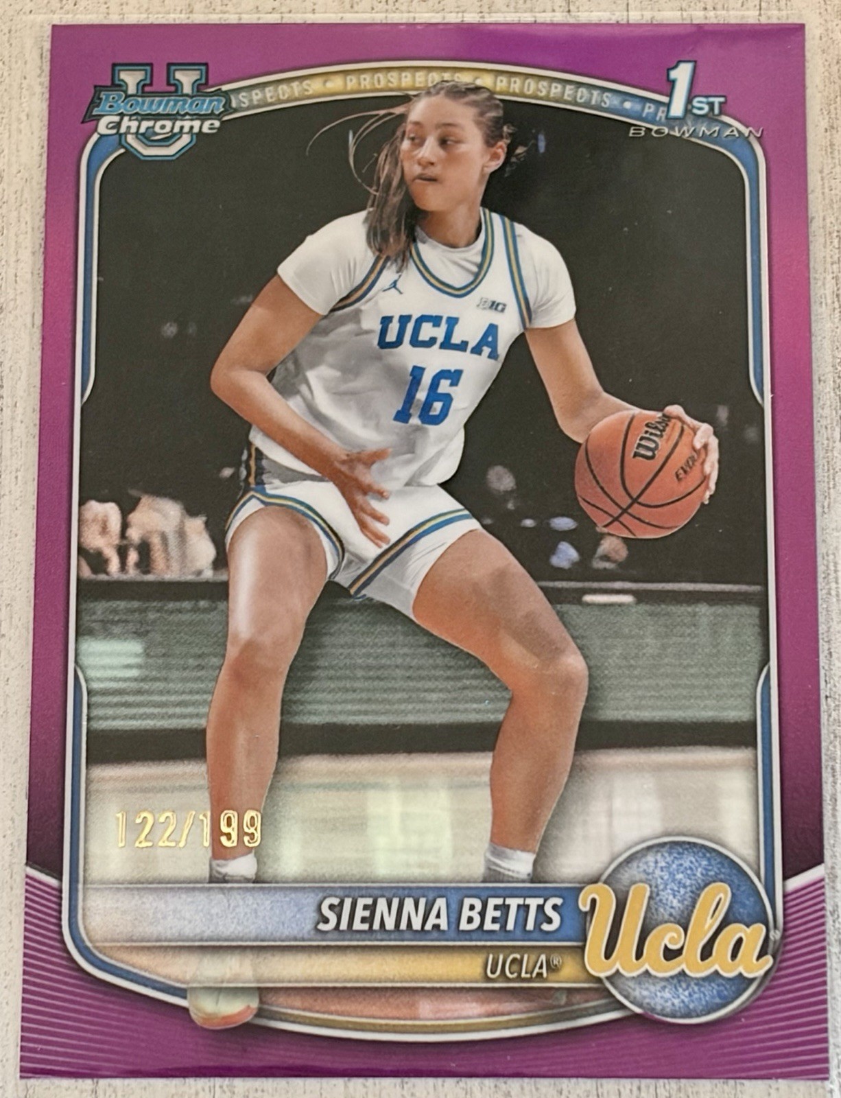 2025-26 Bowman Chrome 1st Bowman Sienna Betts Pink /199