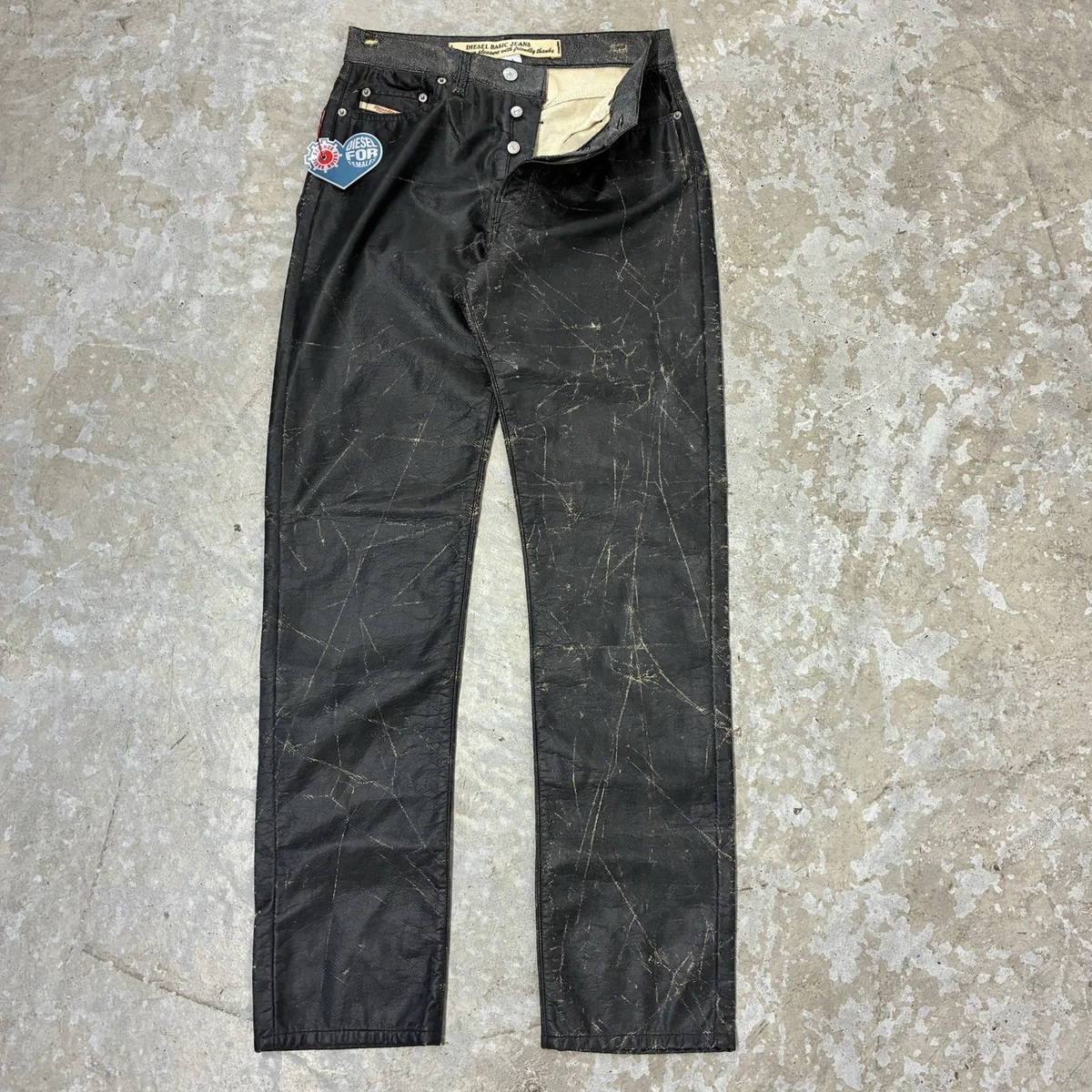 archive diesel coating pants Diesel Black Jeans for Women for sale 