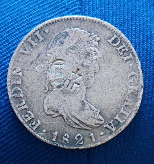 8 Reales Uncertified 1821 Year Colonial Mexico Coins (Pre - 1821