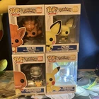 Funko Pop! Games Pokémon Vulpix #580 Pichu #579 Charmander #455 Pikachu #353 Set
