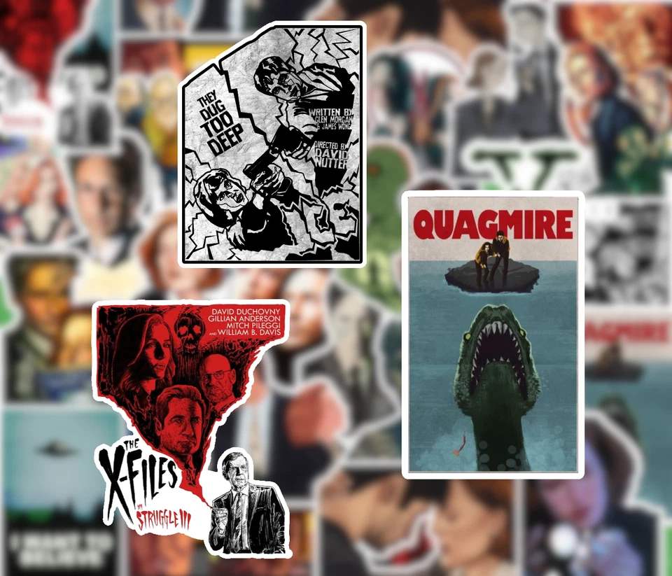 25 X-Files Stickers - Matte Vinyl - Mulder Scully Sci Fi Aliens TV Show - Image 3 of 3