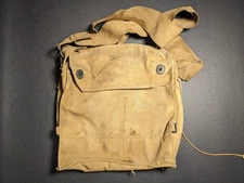 Vintage Original WW1 Army Gas Mask Carry Bag Only, Size 3