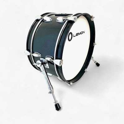 Lemon 16” Black Sparkle Bass Kick Drum for Roland and Alesis Kit