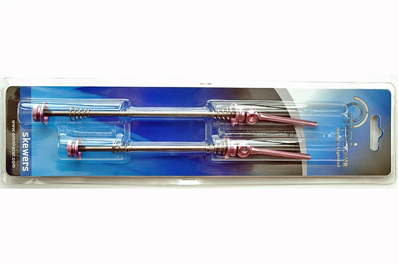 OMNI Racer WORLDS LIGHTEST Race-Lite Titanium Alloy Road Wheel Skewers 46g: PINK - Image 4 of 4