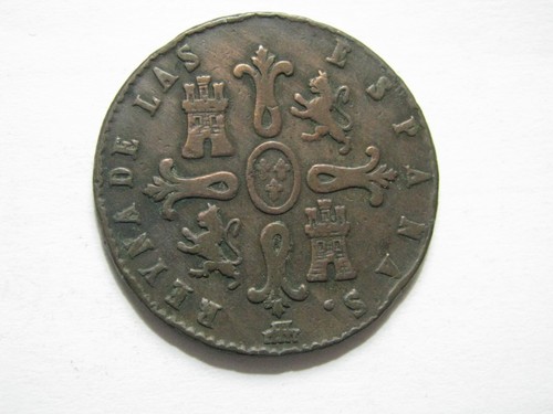 1842 Eight Maravedis Spain Segovia 8M Royal Mint Queen Isabella II coin #1842.1 - Bild 6 von 8