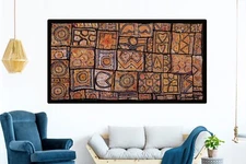 Vintage Embroidered Ethnic Wall Décor Tapestry Fine Zari Hand work Wall Hanging