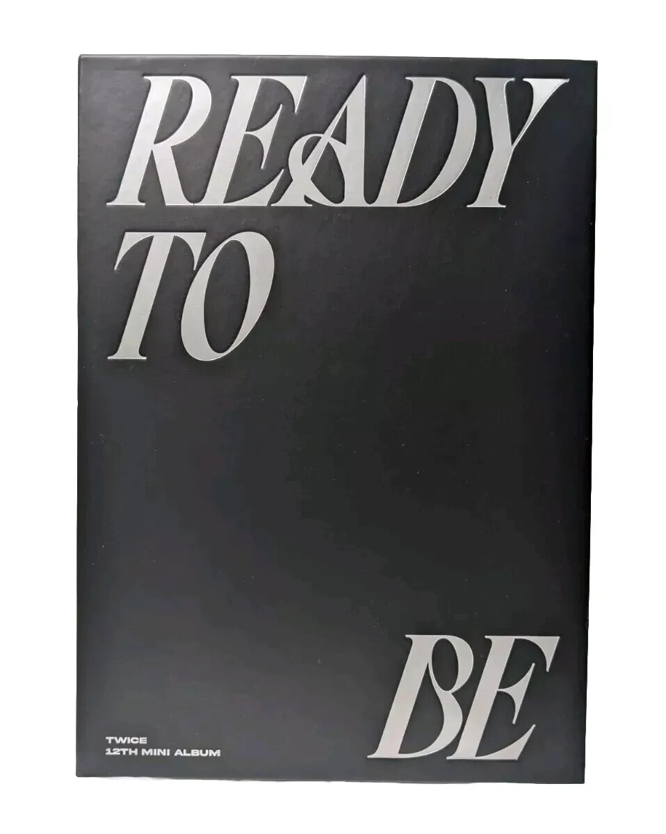 TWICE - READY TO BE CD Mini Album, BLACK TO VERSION, Exclusive