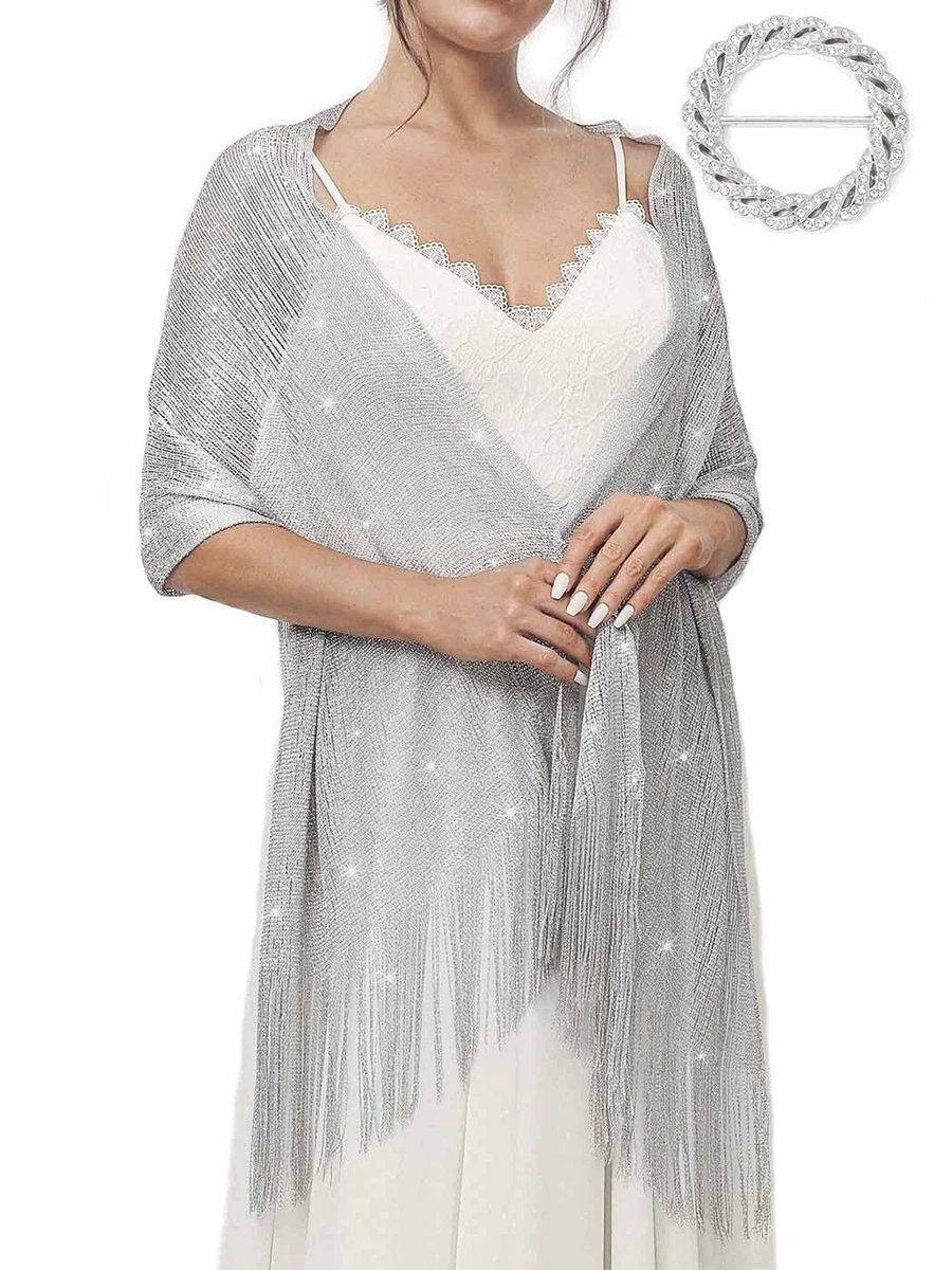 silver shawl evening products for sale | eBay