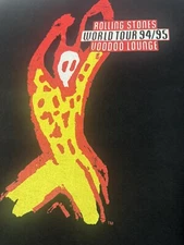 VTG ROLLING STONES CONCERT TEE T SHIRT XL WORLD TOUR 1994 VOODOO LOUNGE TOUR