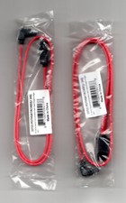 2x 18" SATA Cable Right Angle 90 Degree for SATA HDD Hard Drives RED
