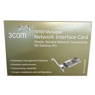 3Com 3C905CX-TX-M 10/100 MBPS PCI Managed Network Interface Card *BRAND NEW*