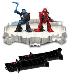 Tomy Wireless Battroborg Warrior Battle Arena Samurai vs Ninja Set