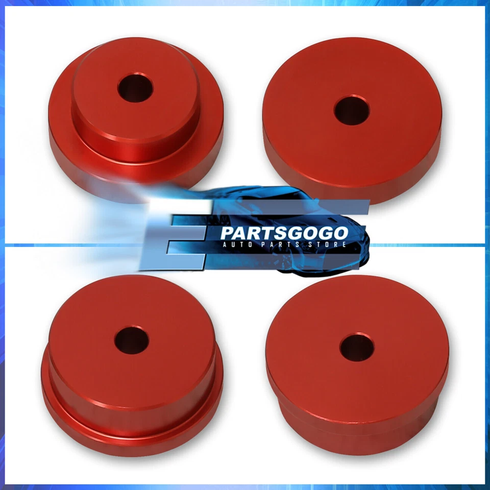For 03-09 Nissan 350Z Z33 G35 VQ35 Rear Differential Diff Mount Bushing Kit Red - Image 2 of 3