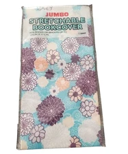 Jumbo Stretchable Flower Bookcover 1 Count