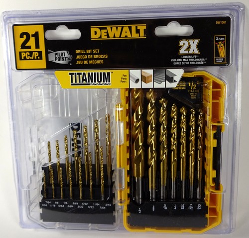 DeWALT Titanium Pilot Point Drill Bit 