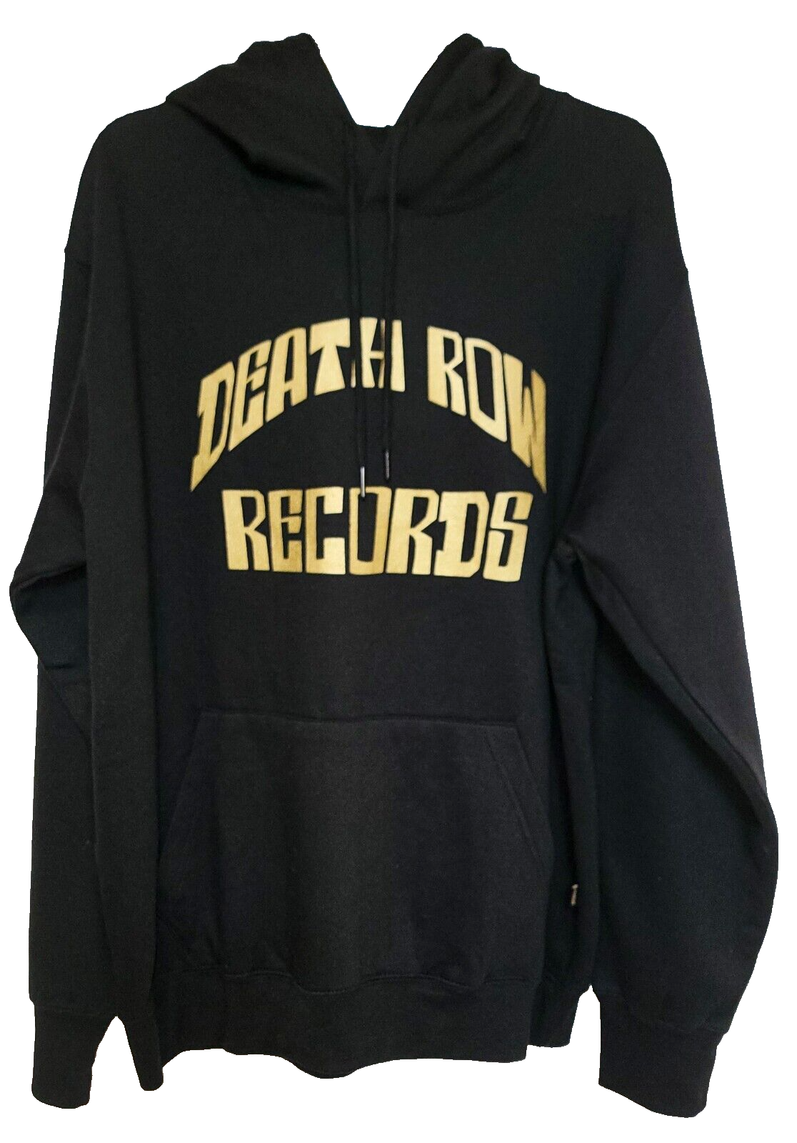 FILA Felpa con cappuccio premium nuova con etichette XL Crooks & Castles Death Row Records nera oro esaurita