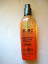 HEMPZ HERBAL BODY OIL SWEET PINEAPPLE  HONEY MELON 6.7OZ/200ML NEW/SEALED 