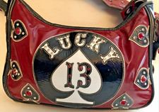 Awesome Lucky 13 Handmade Rockabilly Handbag Purse!  One Of A Kind!