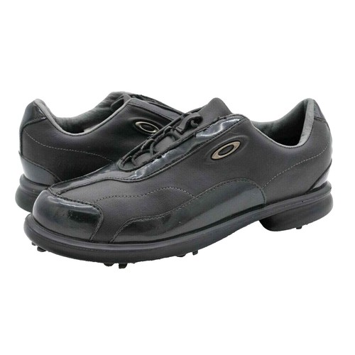 Oakley Golf Shoes Womens 6 Black Leather Lace Up Softspikes | eBay