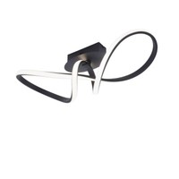 Deckenlampe Deckenleuchte Designlampe Dimmbar Led Wohnzimmerlampe Schwarz L 61Cm