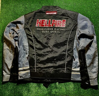 Vintage Hell Fire  Racing Jacket Motor Style Men s Size XXL