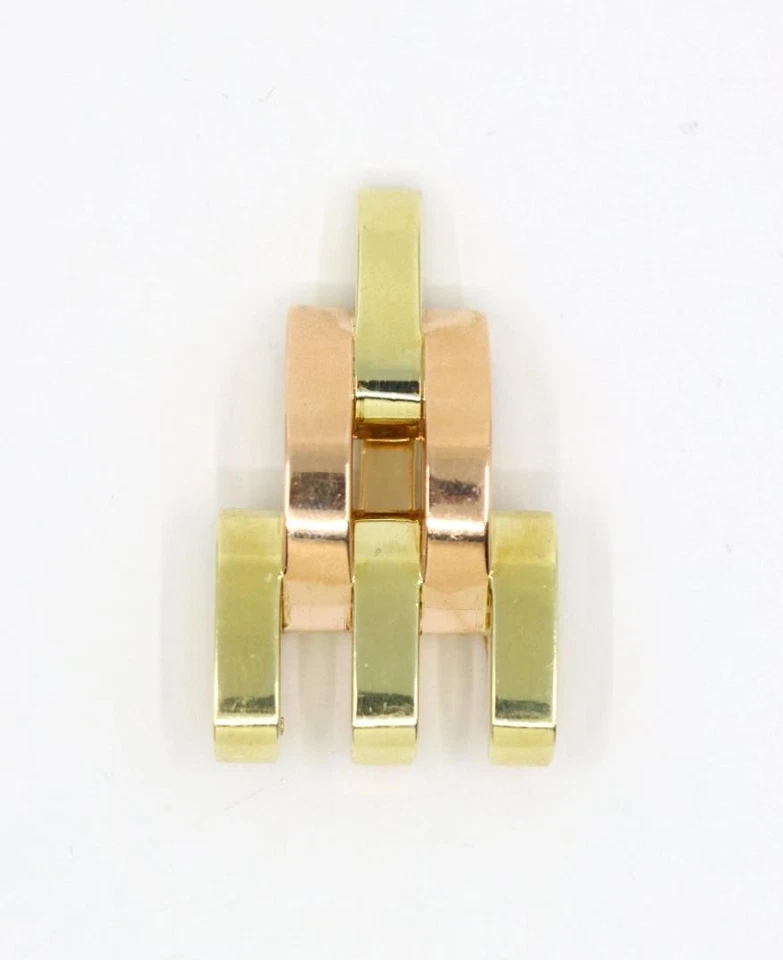 Меховая клипса Cartier из розового и желтого золота 14 карат с пирамидой - Изображение 4 из 4