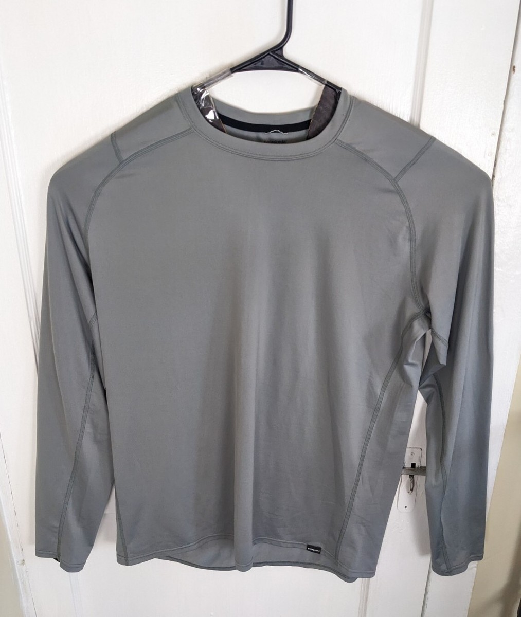 Patagonia Capilene Silkweight L/S Gray Layer Shirt Performance Stretch XL