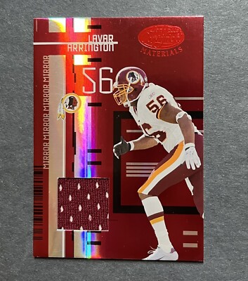2005 Leaf Certified Materials Mirror Red Materials /100 LaVar Arrington #118  GU