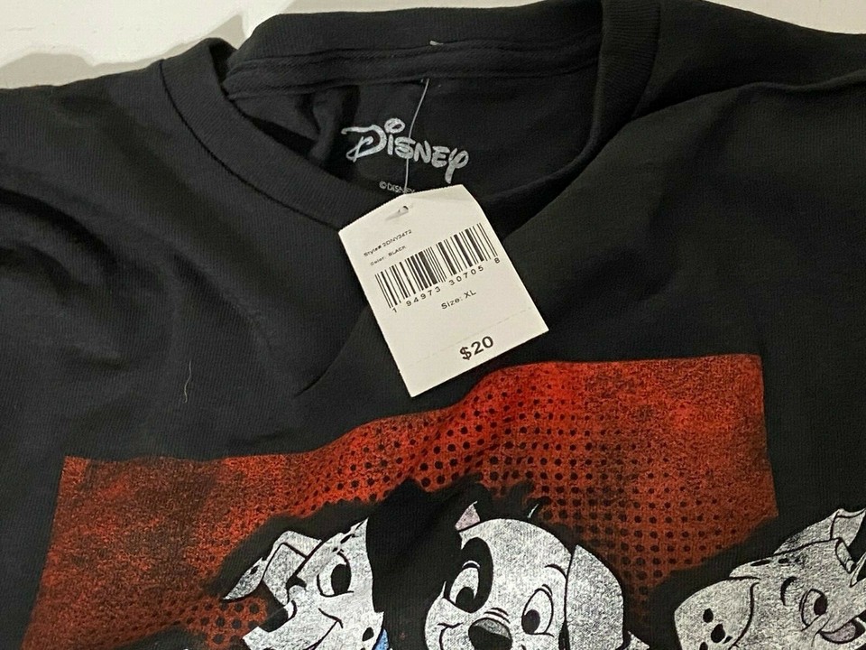 THE Disney STORE 101 Dalmatians Character Embroidered T-Shirt Men's XXL /eaa453948 main image 1