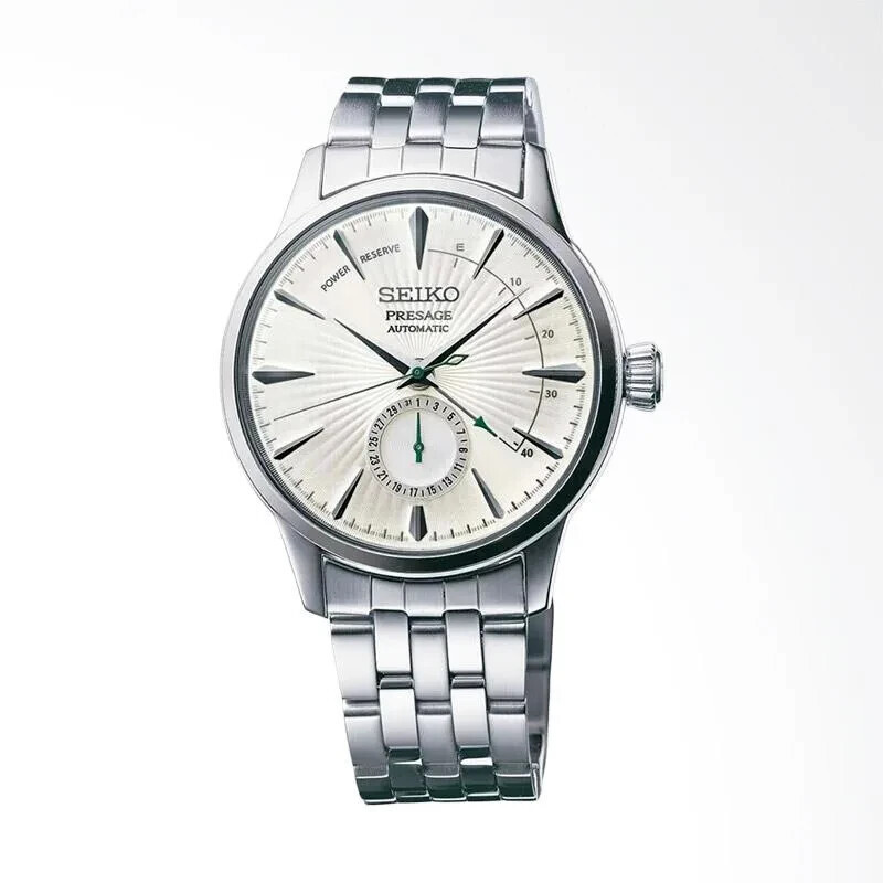 Seiko SSA341J1 Cocktail Time Silver Sunburst Dial Men's Automatic Watch