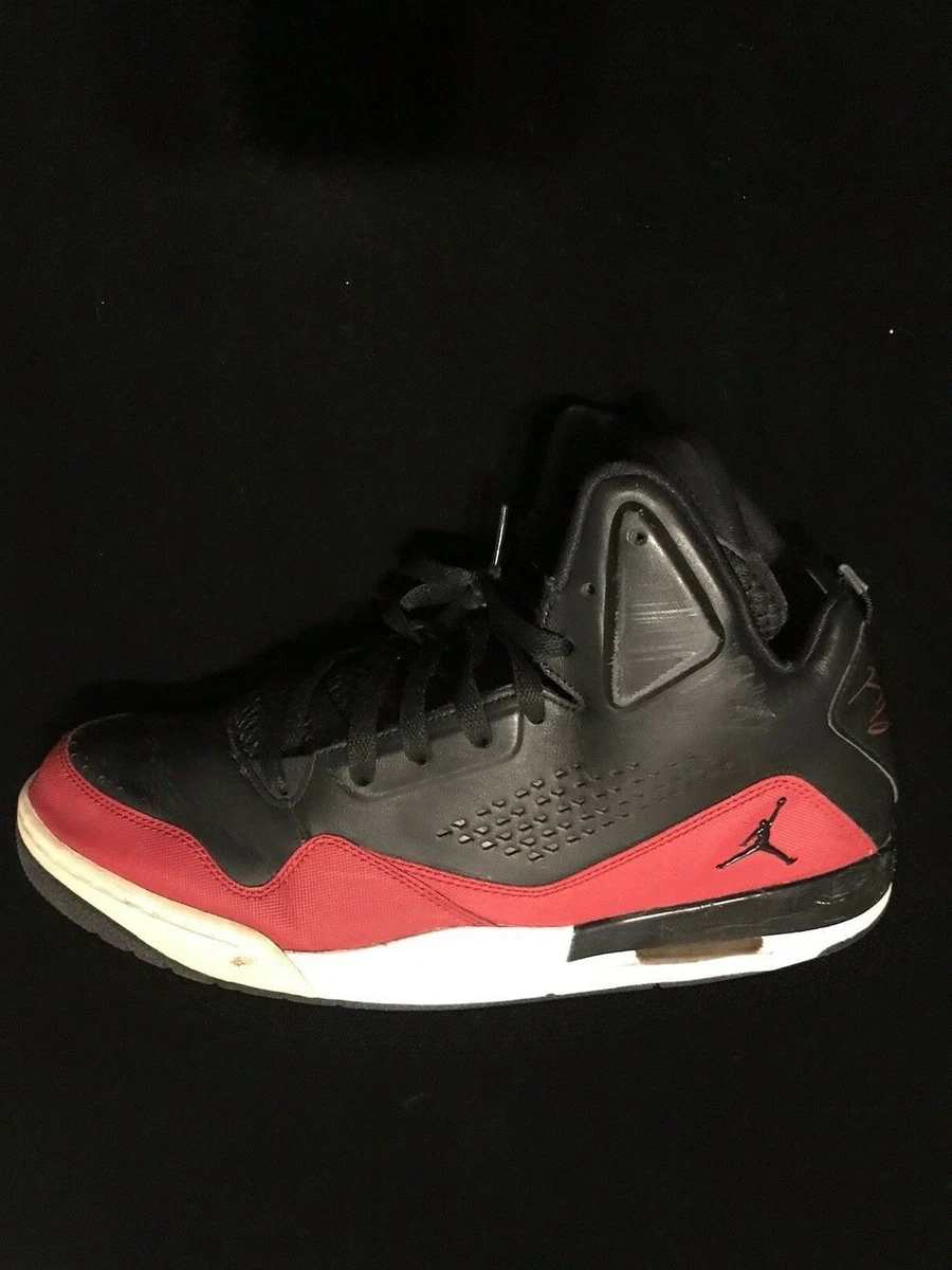 Nike Air Jordan Flight SC 3 Men s Black Red Basketball Shoes Sz 11.5 629877 009