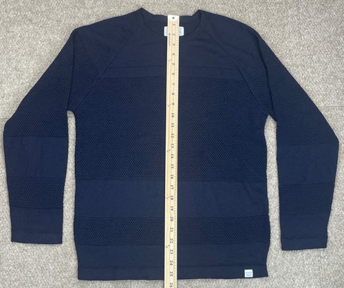 Norse Projects Men's 100% Wool Blue Long Sleeve Sweater Size Small - Picture 7 of 11