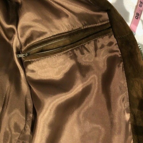 M. Julian Men's Size 40 Jacket Leather Suede Brown Wilson's Vintage - Picture 3 of 12