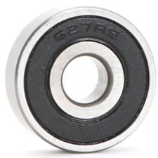 10pcs 627-2RS 627 RS 7x22x7 mm Black Rubber Sealed Ball Bearing Bearings