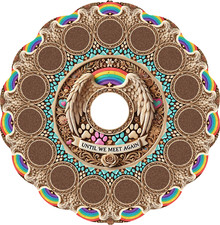 8-in Pre-designed Pet Memorial Wind Spinner Both sides