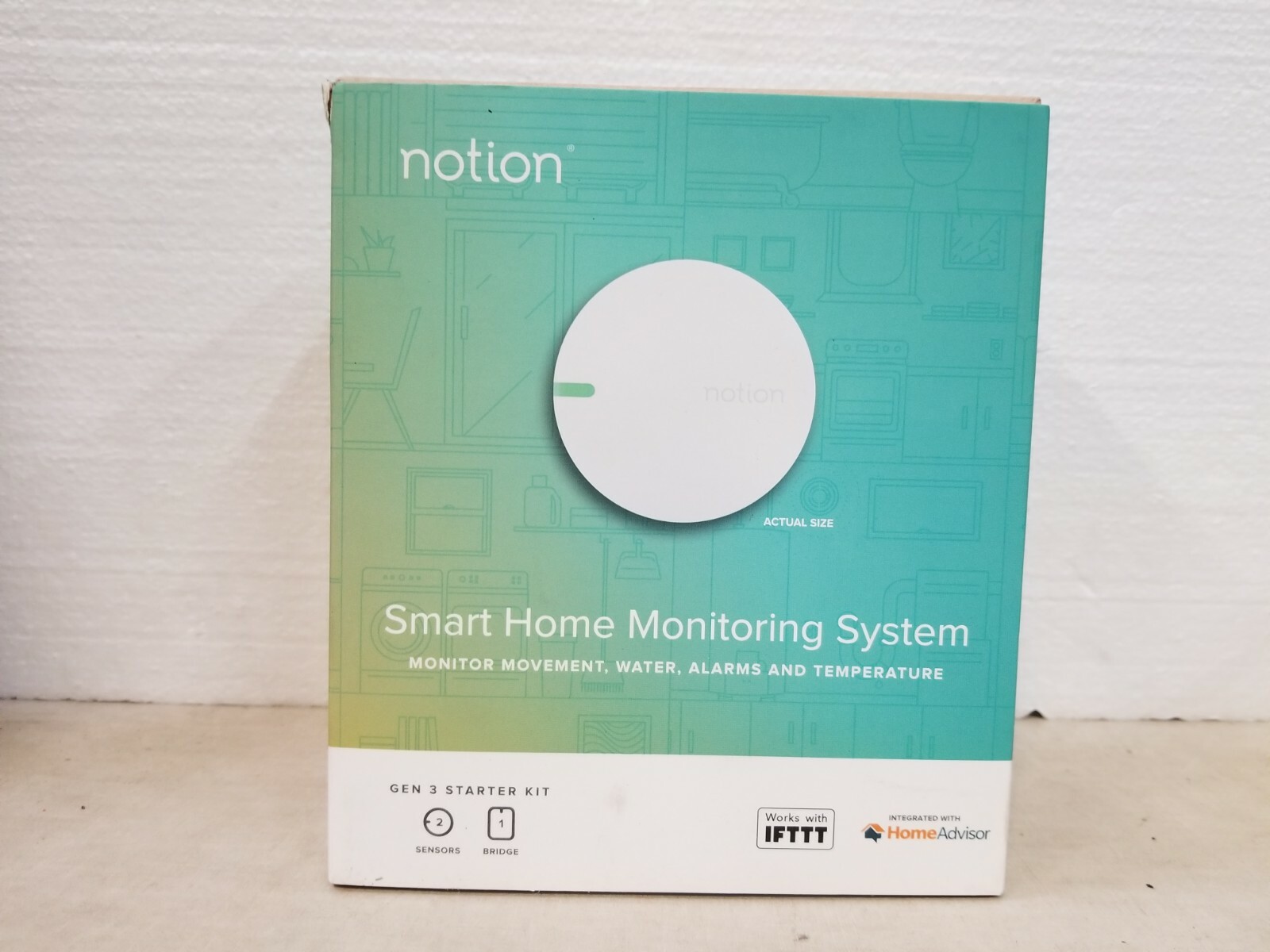 Notion All in One Smart Home Monitoring System Bridge and TWO Sensors eBay
