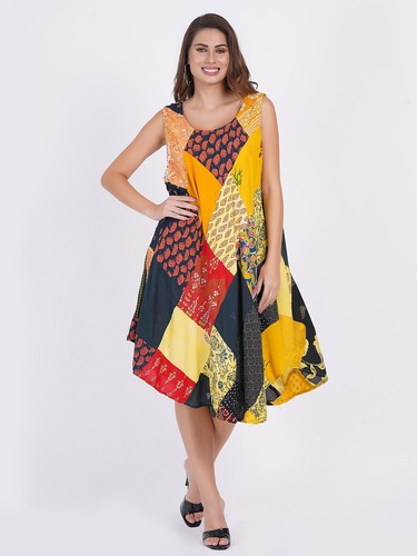 Damen Freizeit Blumendruck Midi Sommerkleid Großhandel Mix Posten Sommerkleid - Bild 12 von 21