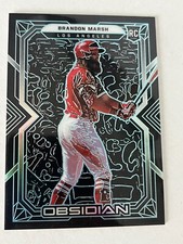 BRANDON MARSH 2022 Panini Chronicles Baseball Obsidian Carolina Blue RC